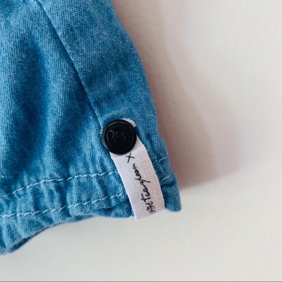 ONE X TEASPOON Denim Romper Short Tall Small - Picture 5 of 8